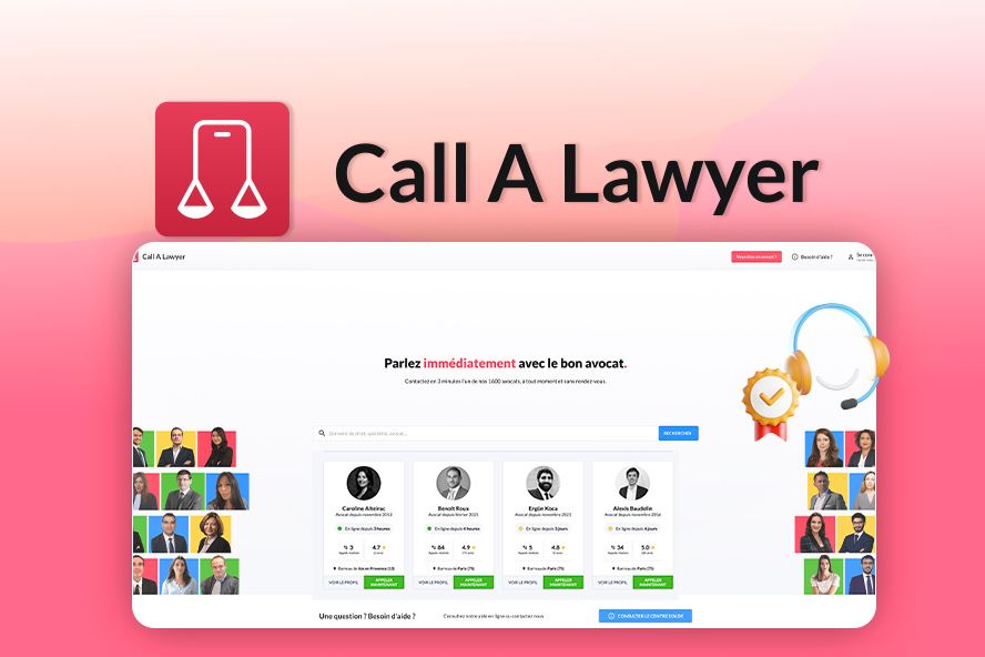 Call A Lawyer – Appel d’avocats en illimité avec accès